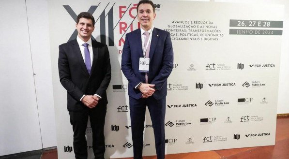 João Campos e Felipe Carreras no XII Fórum de Lisboa, em Portugal