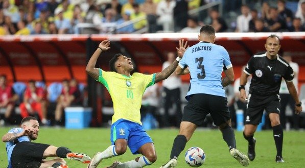 Imagem de Brasil x Uruguai pelas quartas de final da Copa América 2024