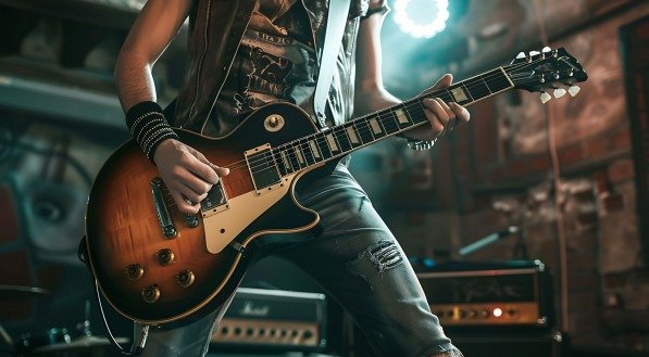 Imagem ilustrativa de guitarrista para o Dia Mundial do Rock