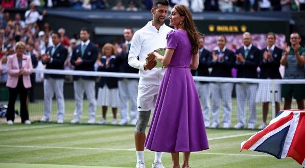 Kate Middleton corou a vitória de Alcaraz em Wimbledon
