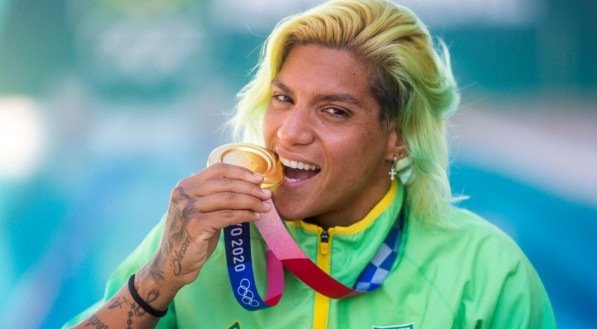 Ana Marcela Cunha, medalhista na maratona aquática