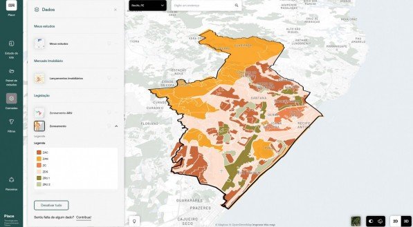 O Place possibilita que todas as informações sobre os terrenos de uma cidade sejam acessadas, em tempo real, com poucos cliques