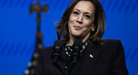 Imagem da vice-presidente dos Estados Unidos, Kamala Harris.