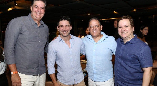 Encontro dos advogados Ademar Rigueira, Pedro Silveira, Max Maciel e Carlos Gil