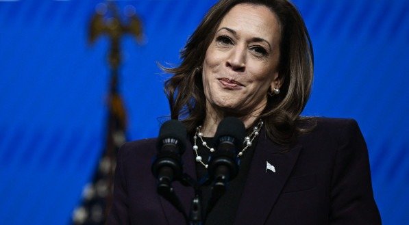 Imagem da vice-presidente dos Estados Unidos, Kamala Harris.