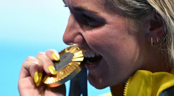 Imagem de medalhista de ouro olímpica da Austrália