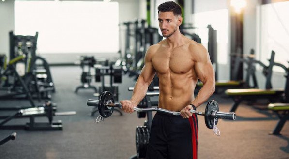 Imagem ilustrativa do corpo definido na academia