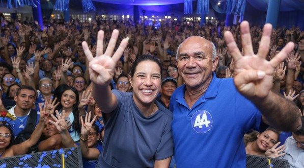 Eleições 2024: Raquel Lyra prestigia seu candidato, Eduardo Honório, na sua convenção em Goiana