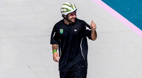 Imagem de Pedro Barros em ação no treino nas Olimpíadas de Paris 2024