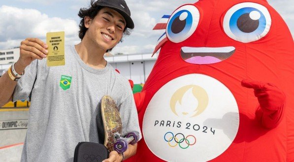 Akio na preparação para os Jogos Olímpicos de Paris