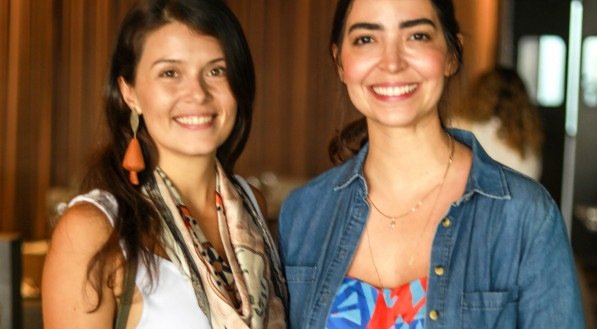 Cecília Abath e Maria Amélia Medeiros, em evento de arquitetura