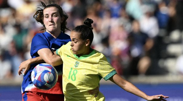 Imagem do jogo entre Brasil x EUA nos Jogos Olímpicos de Paris 2024