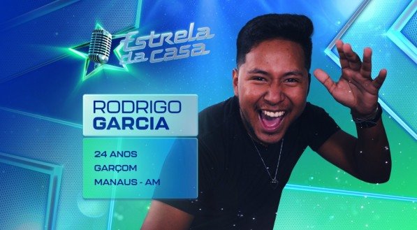 Rodrigo Garcia, participante do Estrela da Casa, novo programa da TV Globo