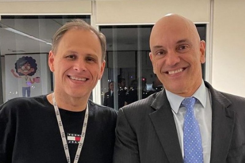 Eduardo Tagliaferro e o ministro Alexandre de Moraes