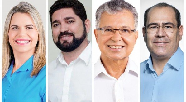 Mosaico com candidatos à prefeitura de Jaboatão dos Guararapes