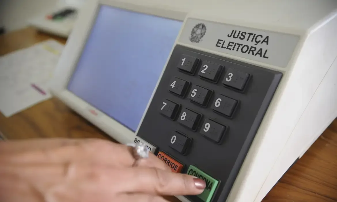 Urna eletrônica usada nas eleições municipais