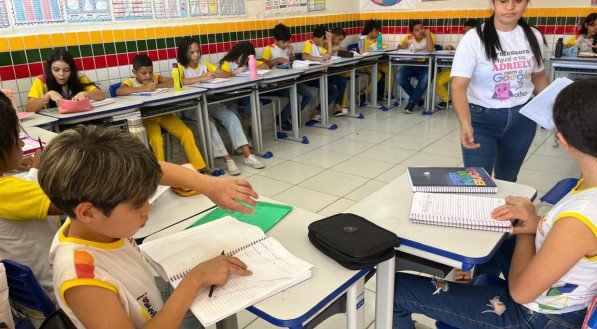 A Escola Municipal Manoel Leandro de Morais obteve nota máxima nos anos iniciais do fundamental, segundo dados do Ideb 2023