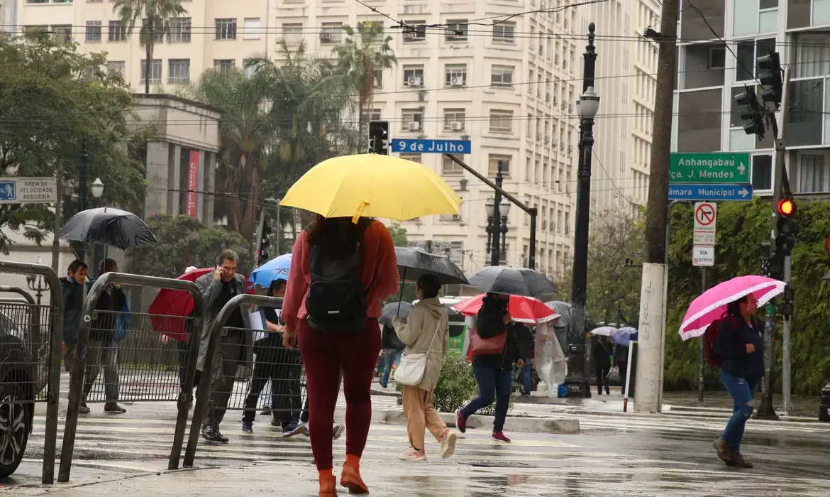 Chuva em São Paulo.