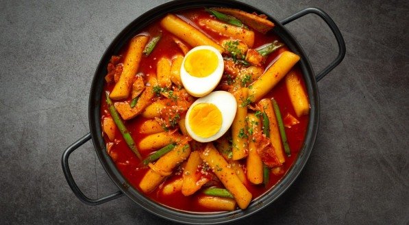 Imagem do prato coreano Tteokbokki 