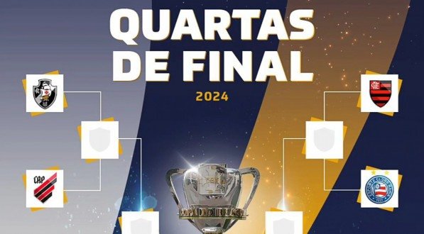 Dois dos quatro duelos das quartas de final da Copa do Brasil 2024