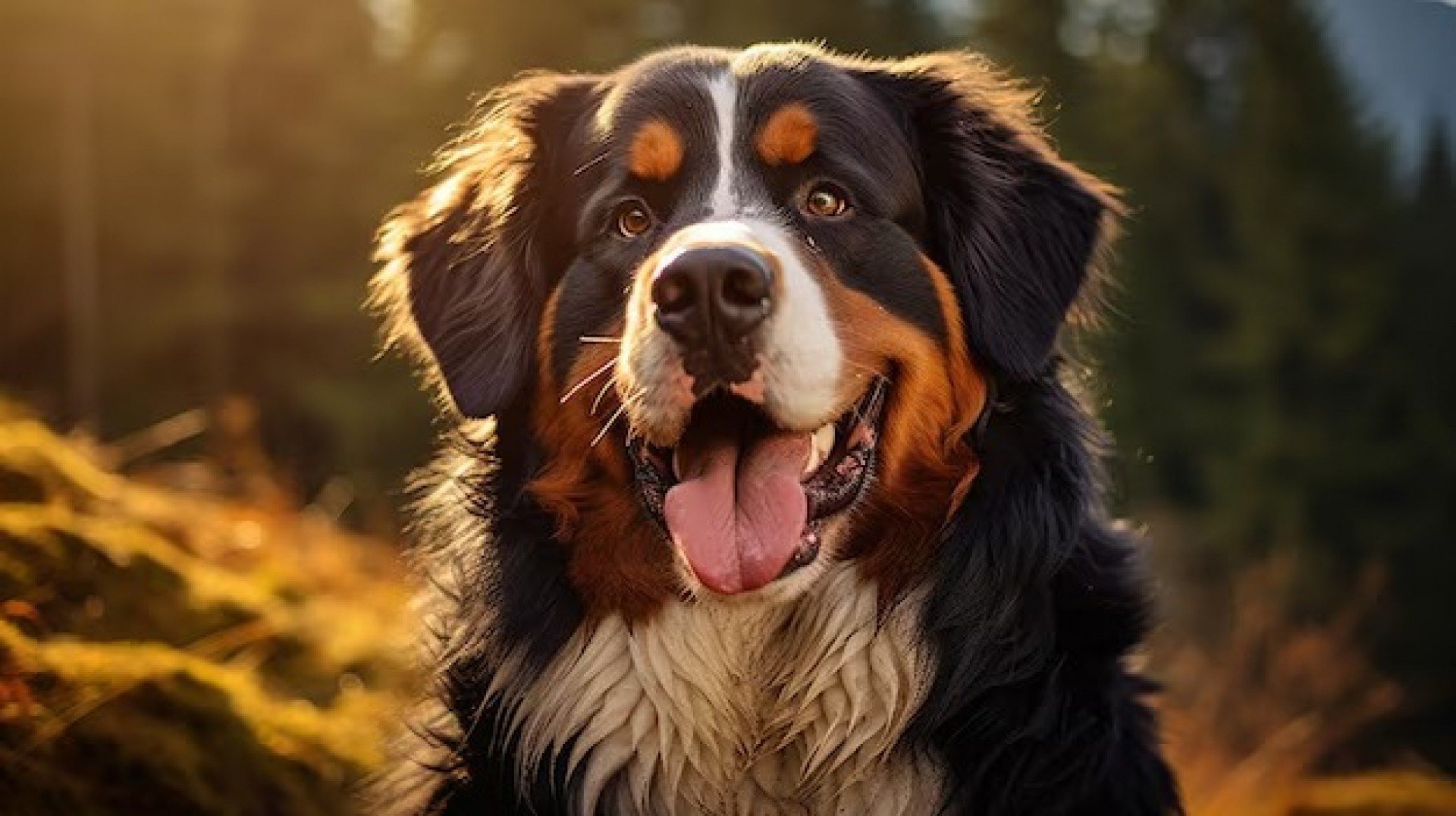 Imagem ilustrativa do cachorro da raça bernese