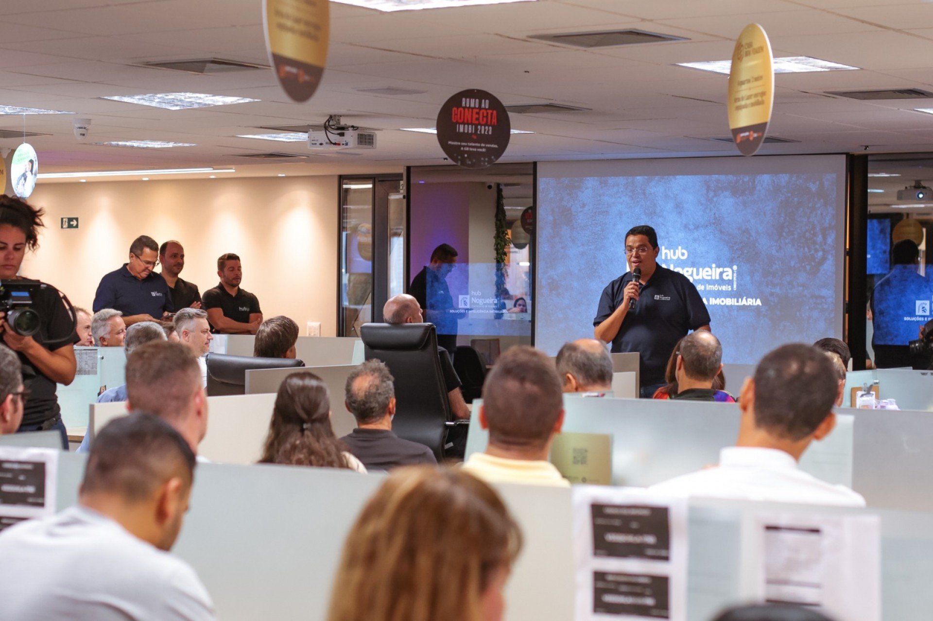 Armando Nogueira, CEO do Hub Nogueira Corretores, na sede da empresa Divulgação/ Hub Nogueira Corretores