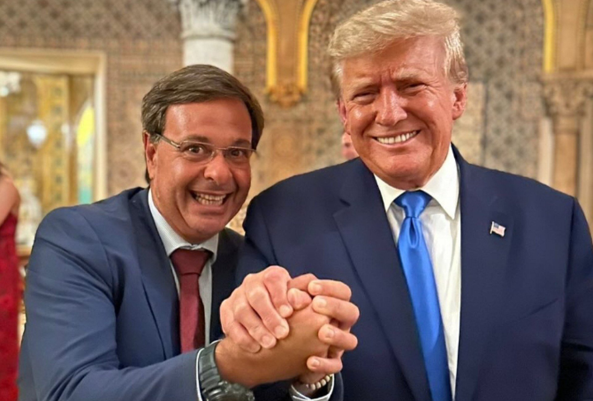 Gilson Machado e Donald Trump