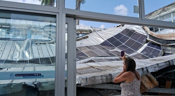 Teto do Santuário do Morro da Conceição, em Casa Amarela, desabou na tarde desta sexta-feira (30)