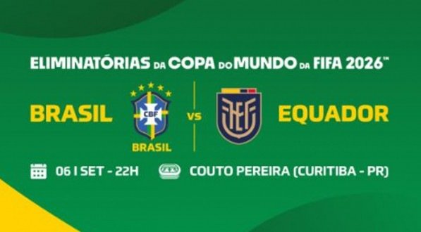 Informações sobre a venda de ingressos para Brasil x Equador