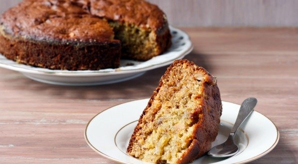 Imagem ilustrativa de um delicioso bolo de maçã!