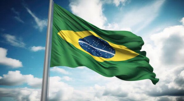 Imagem ilustra bandeira do Brasil em homenagem à Independência