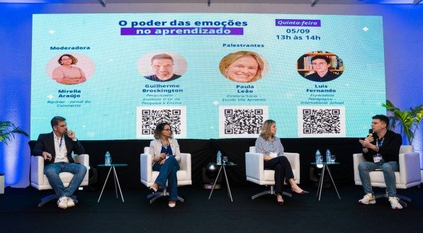 Participaram desta edição da diretora da Escola Vila Aprendiz, Paula Carneiro Leão, o Pesquisador - Instituto D'Or de Pesquisa e Ensino, Guilherme Brockington, e do  Especialista Pedagógico - International School, Luis Fernando Gonçalves, no bate-papo mediado pela jornalista Mirella Araújo