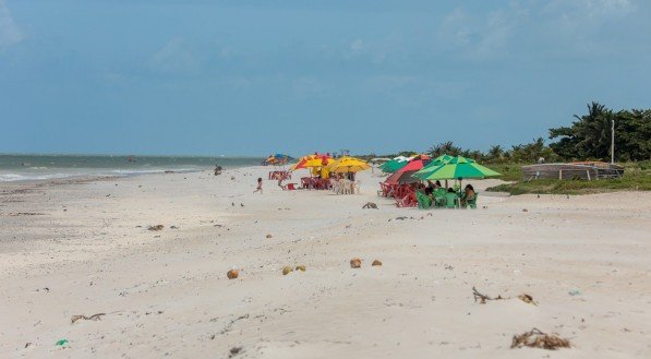 Praia de Jaguaribe, Ilha de Itamarac&aacute;, Litoral norte de Pernambuco