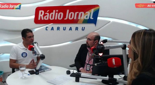 Candidato à Prefeitura de Caruaru, Fernando Rodolfo (PL), participou da sabatina na Rádio Jornal Caruaru nesta sexta-feira (6/9)