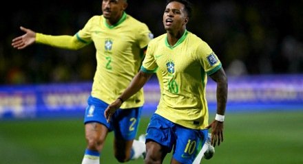 Rodrygo marcou o gol do Brasil na vitória sobre o Equador nas Eliminatórias