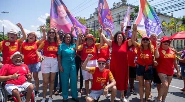 Dani Portela participou do Grito dos Excluídos 2024, no Recife