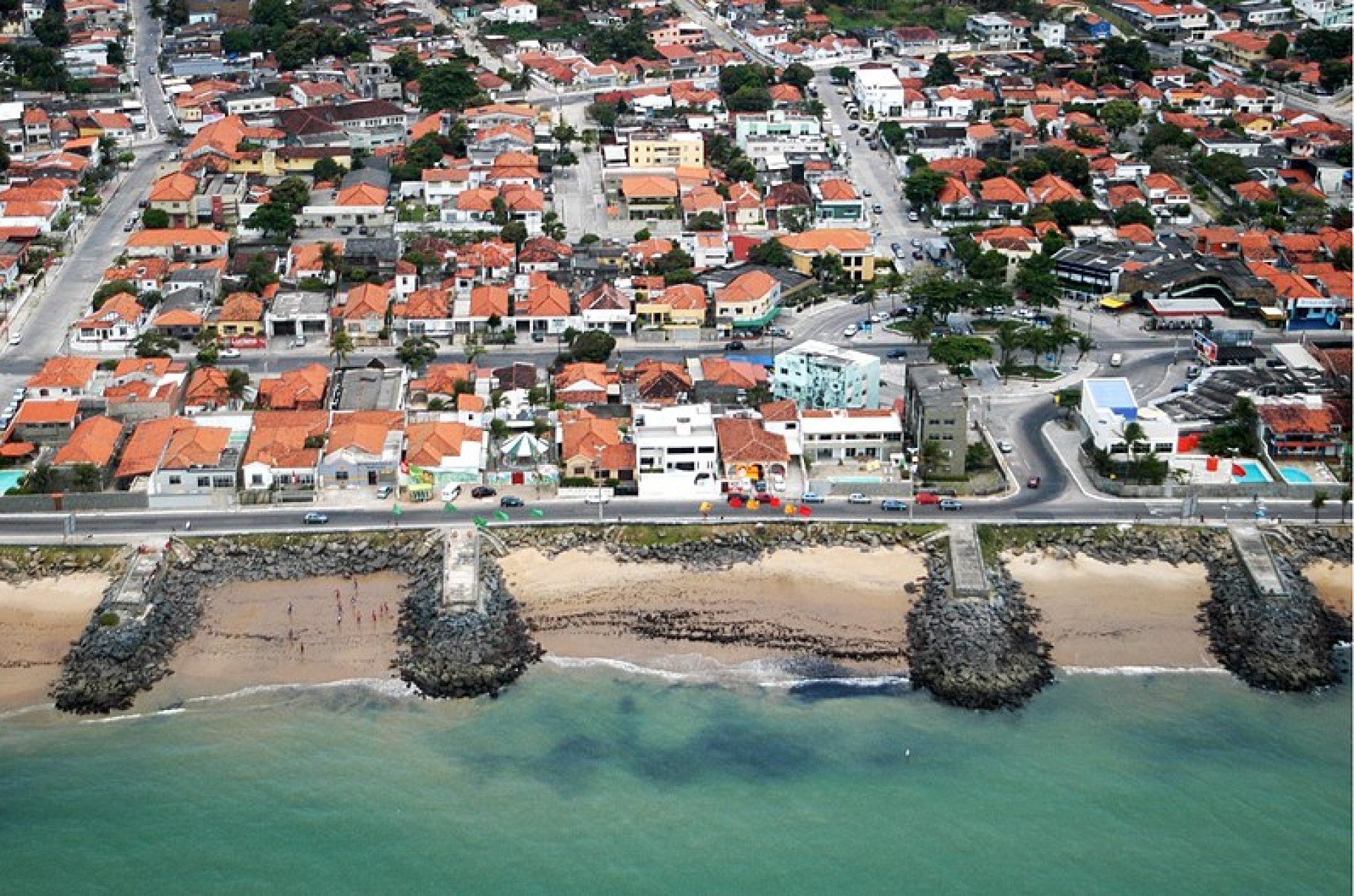 Imóveis na praia do Bairro Novo, em Olinda