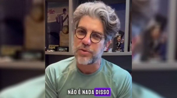 Captura de tela do vídeo publicado por Juninho Pernambucano nas redes sociais