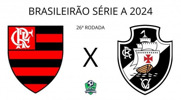 Imagem dos escudos de Flamengo e Vasco da Gama