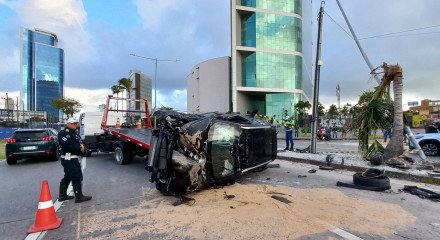 Imagem da colisão no bairro do Pina