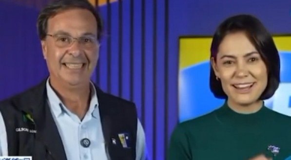 Gilson Machado e Michelle Bolsonaro