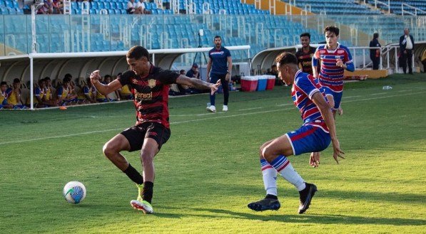 Imagem do jogo entre Fortaleza x Sport pelo Brasileirão de Aspirantes