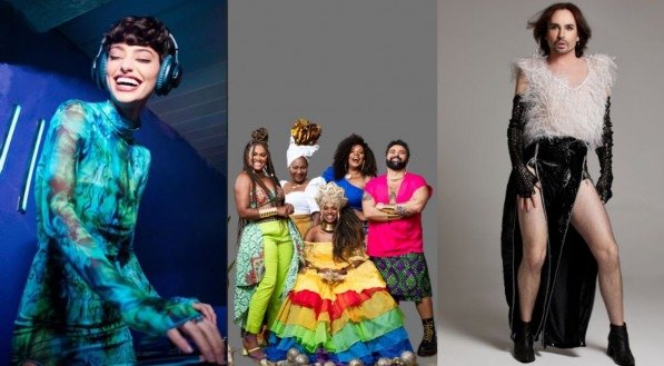 Imagem de artistas da line-up do Transforma Pride