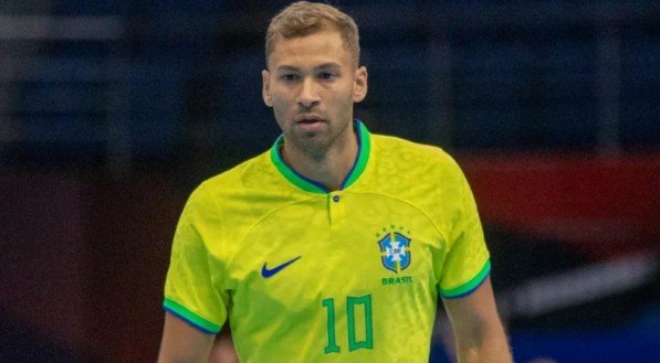 Imagem de Pito, pivô da seleção brasileira de futsal