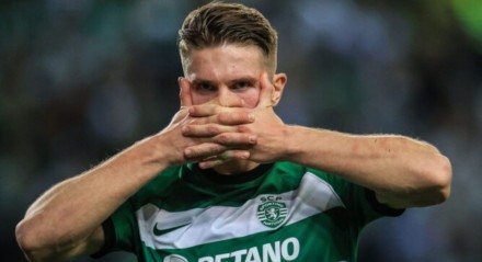 Imagem de Viktor Gyökeres, atacante sueco do Sporting