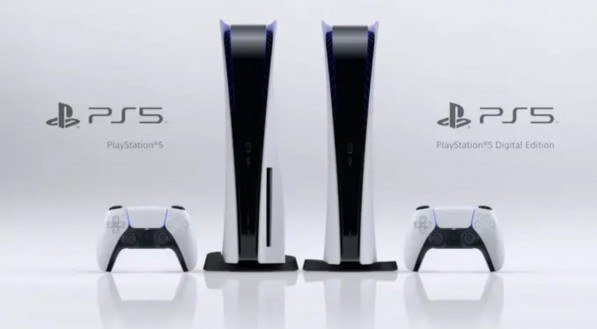 Imagem do console PlayStation 5, da Sony