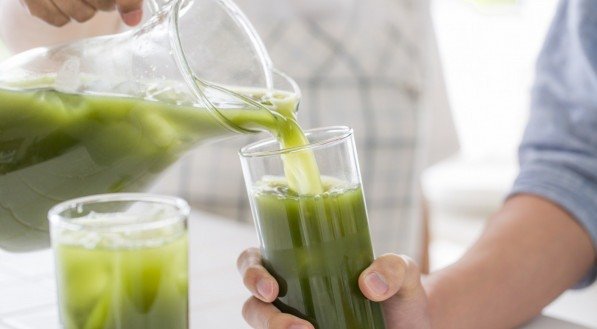 Imagem ilustrativa do suco verde!