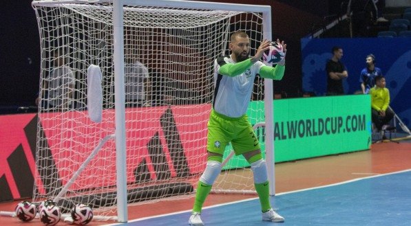 Imagem do goleiro Willian, da seleção brasileira