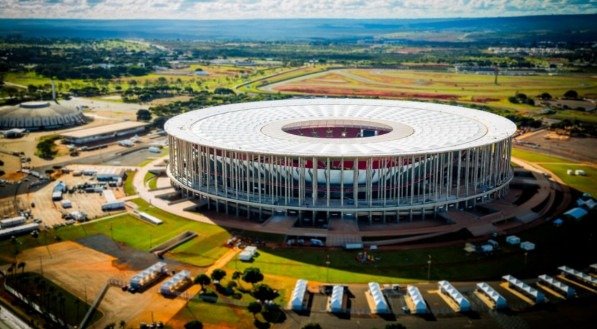 Vista aérea do Mané Garrincha