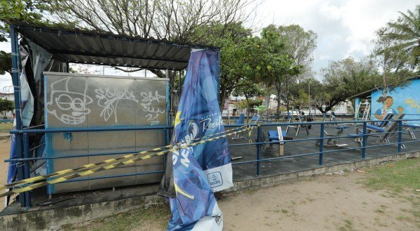 Imagem de parque do Engenho do meio, local em que o menino Thomás foi eletrocutado enquanto brincava de esconde-esconde